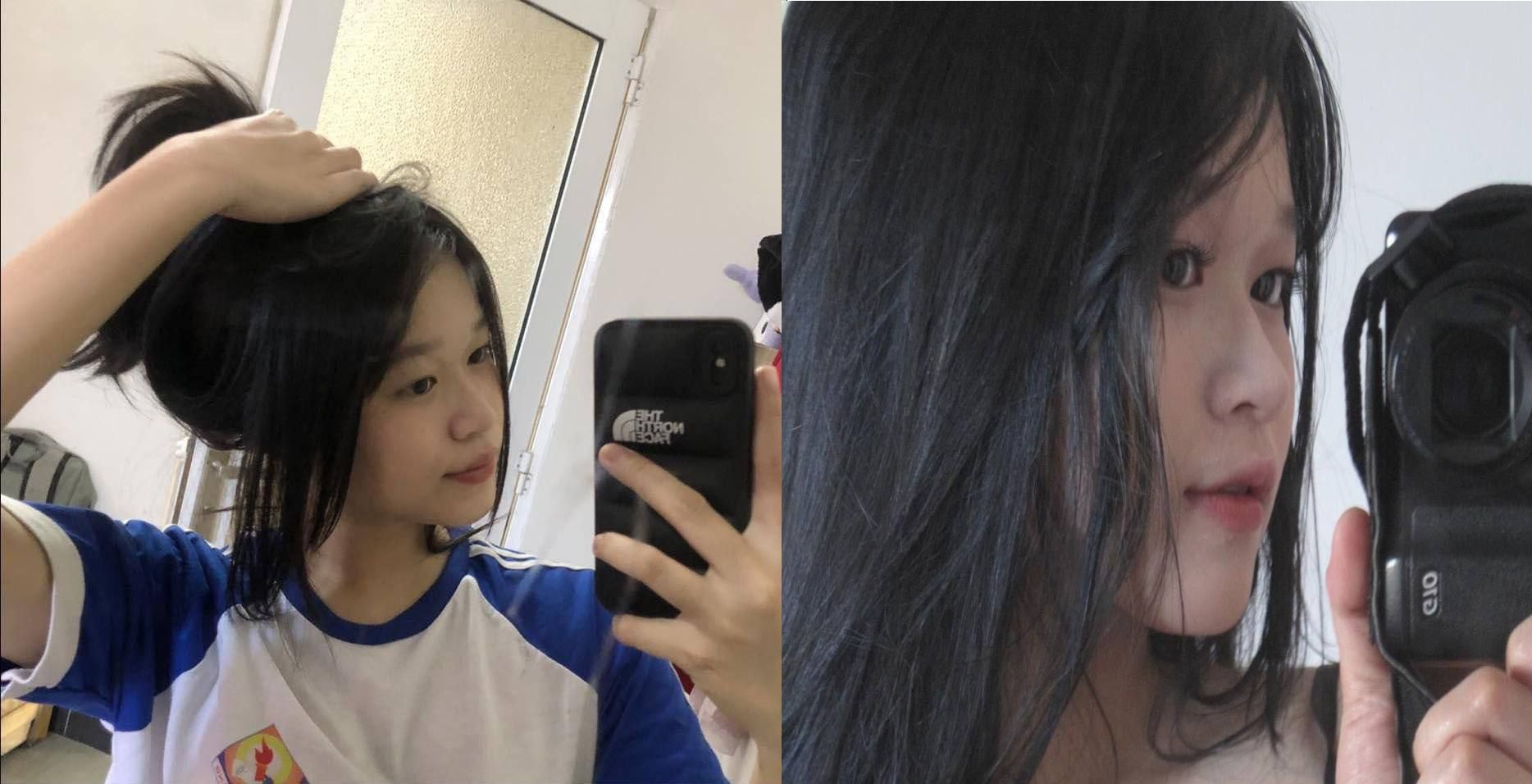 không che Cu giả của mẹ làm con thỏa mãn